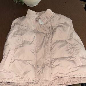 Women's Light Pink Puffer Vest